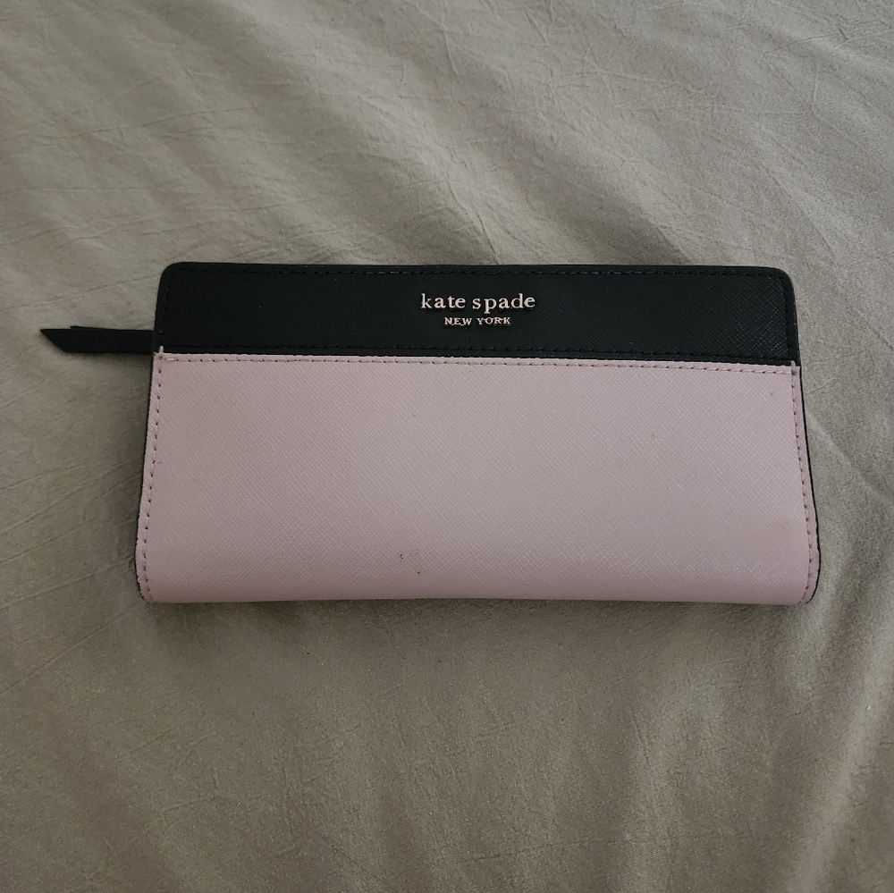 Kate Spade Color Block Snap Thin Wallet